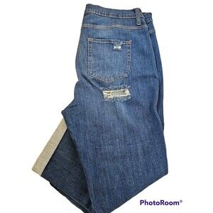 Aphrodite Distressed Cropped Jeans 3XL